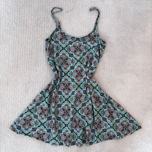 MS Basic Womens Dress Size XS Medallion Flowy Lightweight Slip Swing Boho Nomad